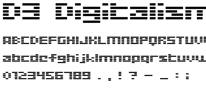 D3 Digitalism font